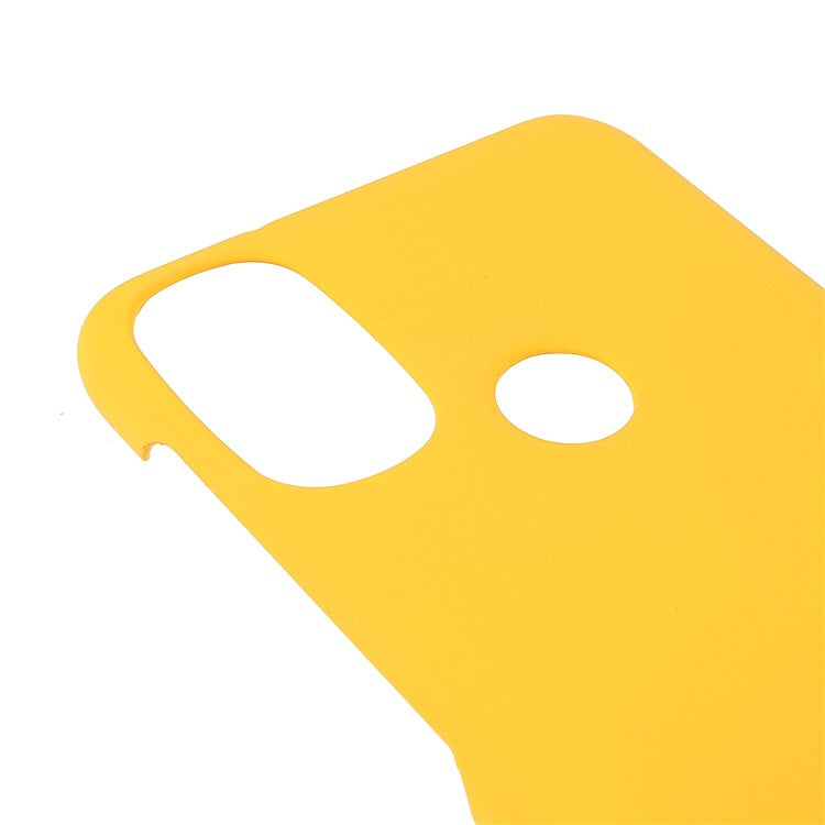 Anti-Scratch Protection Shell Rubberized Hard PC Phone Case for Motorola Moto E20/E30/E40 - Yellow