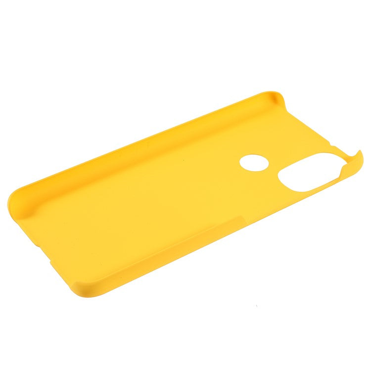 Anti-Scratch Protection Shell Rubberized Hard PC Phone Case for Motorola Moto E20/E30/E40 - Yellow