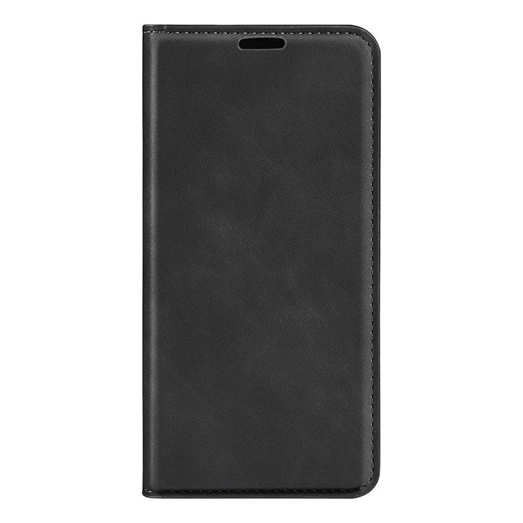 Auto-absorbed Closure Drop-resistant Inner Soft TPU+PU Leather Wallet Case Supporting Stand Phone Cover for Motorola Moto G31 4G/G41 4G - Black