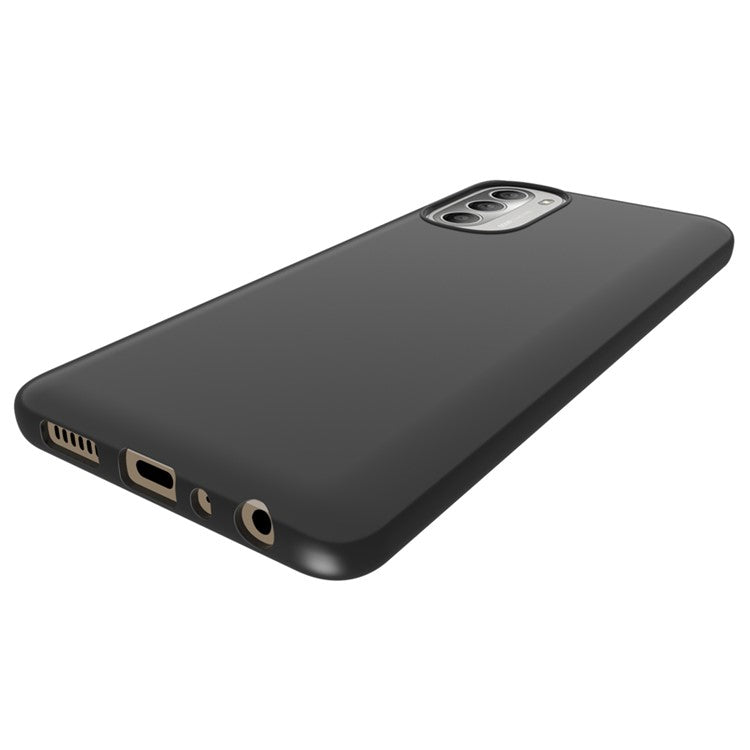 10Pcs/Pack Matte Surface Phone Case Flexible TPU Protective Cover for Motorola Moto G51 5G
