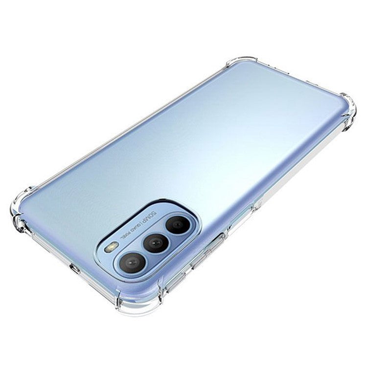 Transparent Soft TPU Cover with Non-Slip Grip Protective Shell for Motorola Moto G31 4G/G41 4G
