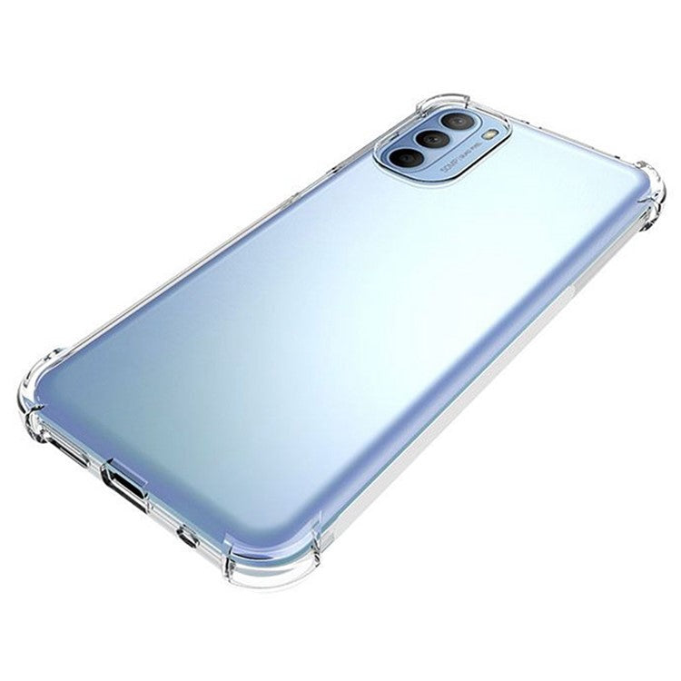 Transparent Soft TPU Cover with Non-Slip Grip Protective Shell for Motorola Moto G31 4G/G41 4G