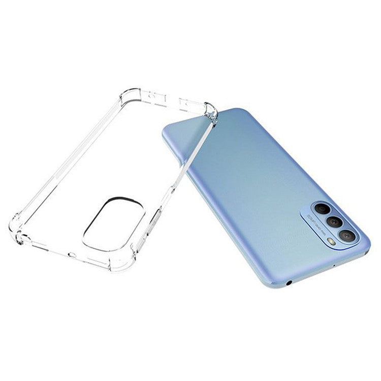 Transparent Soft TPU Cover with Non-Slip Grip Protective Shell for Motorola Moto G31 4G/G41 4G
