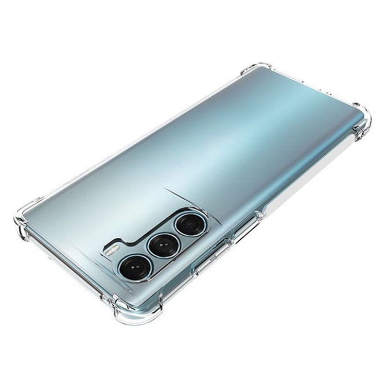 Transparent Shock Absorption Non-Slip TPU Protective Phone Case for Motorola Moto G200 5G
