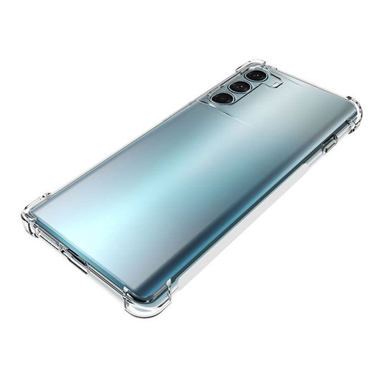 Transparent Shock Absorption Non-Slip TPU Protective Phone Case for Motorola Moto G200 5G