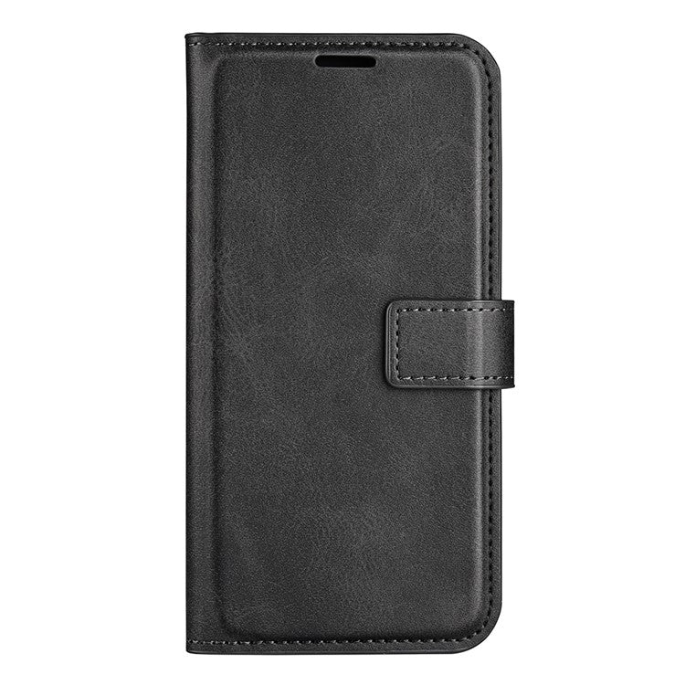 PU Leather Flip Protective Shockproof Wallet Phone Case Cover with Stand for Motorola Moto G51 5G - Black