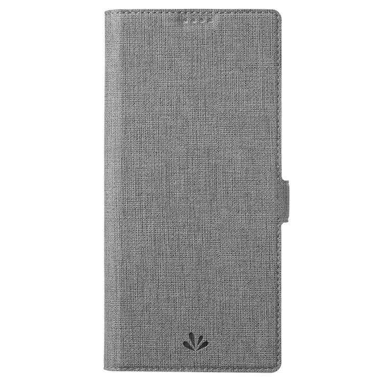 VILI K Series Anti-drop protection Double Magnetic Clasps Closure Stand Wallet Leather Phone Case Shell for Motorola Moto G200 5G - Grey