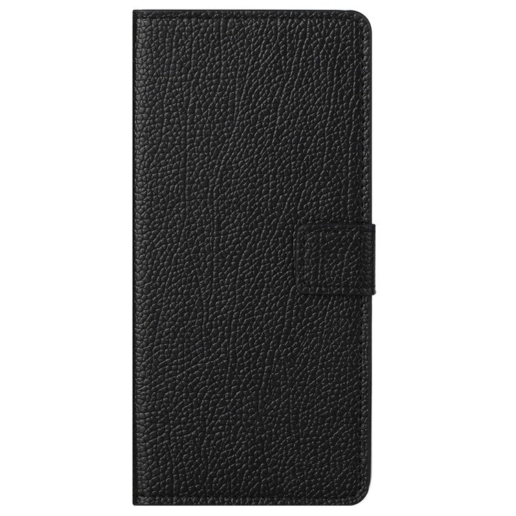 Anti-scratch Smartphone Case Cover Litchi Texture Leather Wallet Magnetic Clasp Cell Phone Protector Phone Shell for Motorola Moto G71 5G