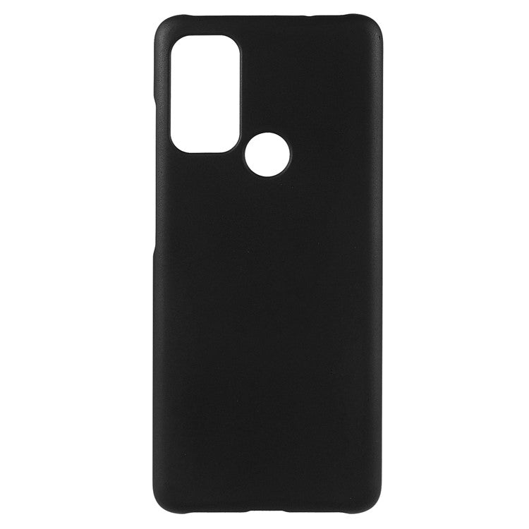Rubberized Anti-fingerprint Drop-proof Hard PC Phone Case Protective Cover for Motorola Moto G60S - Black