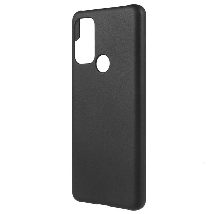Rubberized Anti-fingerprint Drop-proof Hard PC Phone Case Protective Cover for Motorola Moto G60S - Black