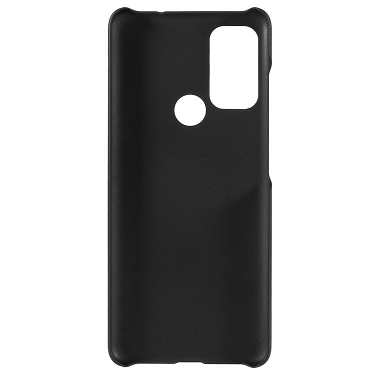 Rubberized Anti-fingerprint Drop-proof Hard PC Phone Case Protective Cover for Motorola Moto G60S - Black