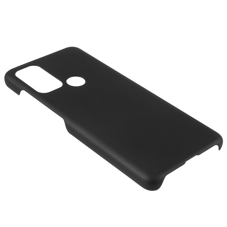 Rubberized Anti-fingerprint Drop-proof Hard PC Phone Case Protective Cover for Motorola Moto G60S - Black