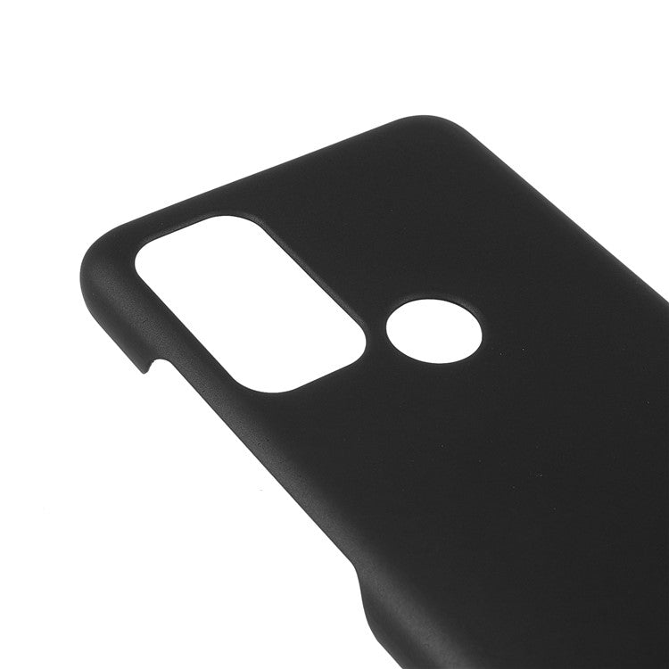 Rubberized Anti-fingerprint Drop-proof Hard PC Phone Case Protective Cover for Motorola Moto G60S - Black