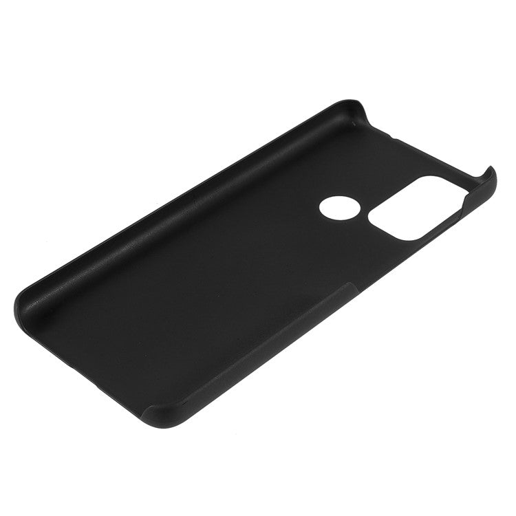 Rubberized Anti-fingerprint Drop-proof Hard PC Phone Case Protective Cover for Motorola Moto G60S - Black