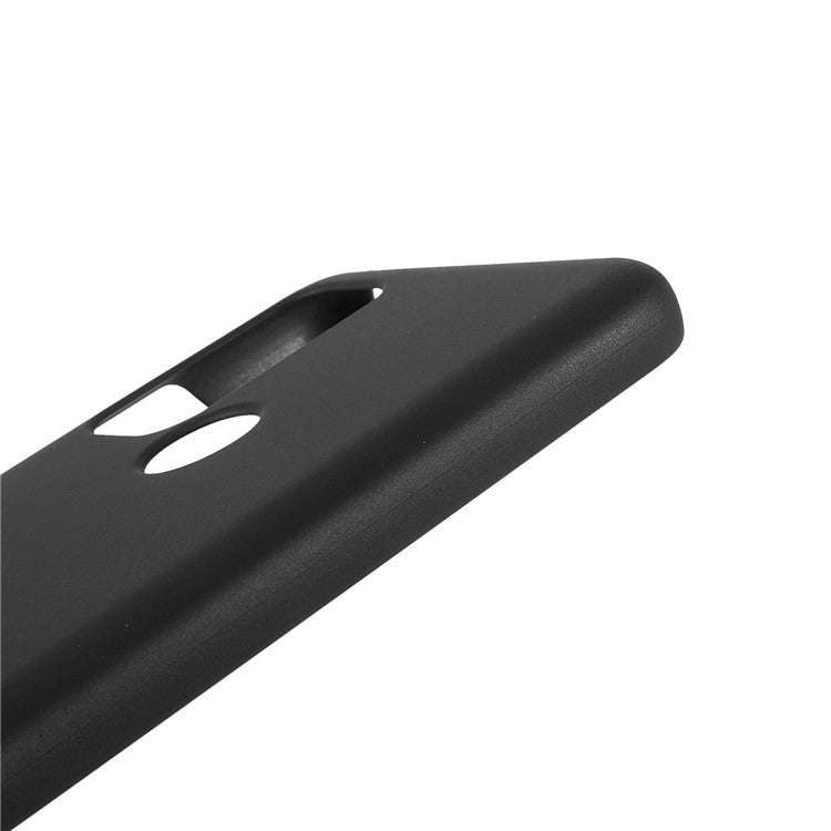 Rubberized Anti-fingerprint Drop-proof Hard PC Phone Case Protective Cover for Motorola Moto G60S - Black