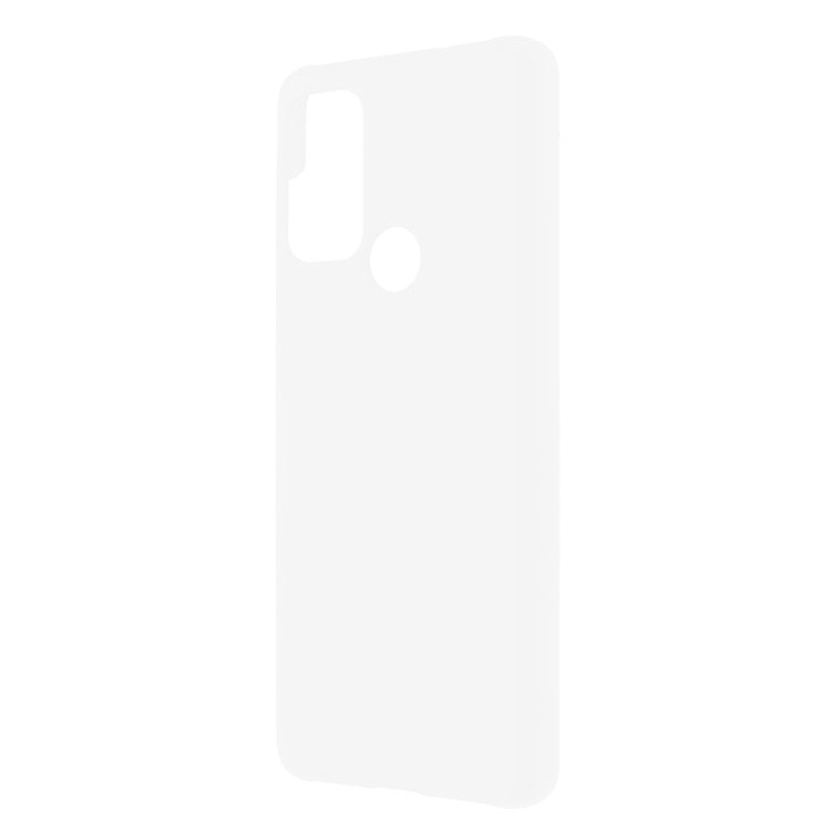 Rubberized Anti-fingerprint Drop-proof Hard PC Phone Case Protective Cover for Motorola Moto G60S - White