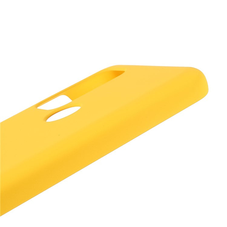 Rubberized Anti-fingerprint Drop-proof Hard PC Phone Case Protective Cover for Motorola Moto G60S - Yellow