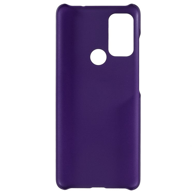 Rubberized Anti-fingerprint Drop-proof Hard PC Phone Case Protective Cover for Motorola Moto G60S - Purple
