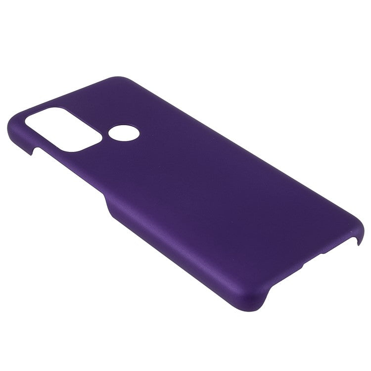 Rubberized Anti-fingerprint Drop-proof Hard PC Phone Case Protective Cover for Motorola Moto G60S - Purple