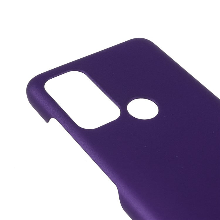 Rubberized Anti-fingerprint Drop-proof Hard PC Phone Case Protective Cover for Motorola Moto G60S - Purple
