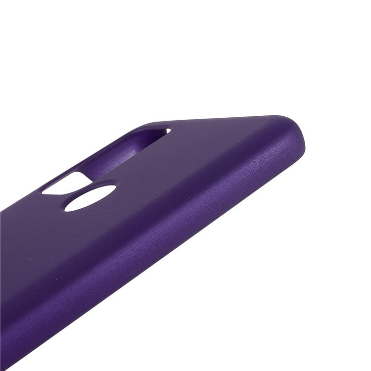 Rubberized Anti-fingerprint Drop-proof Hard PC Phone Case Protective Cover for Motorola Moto G60S - Purple