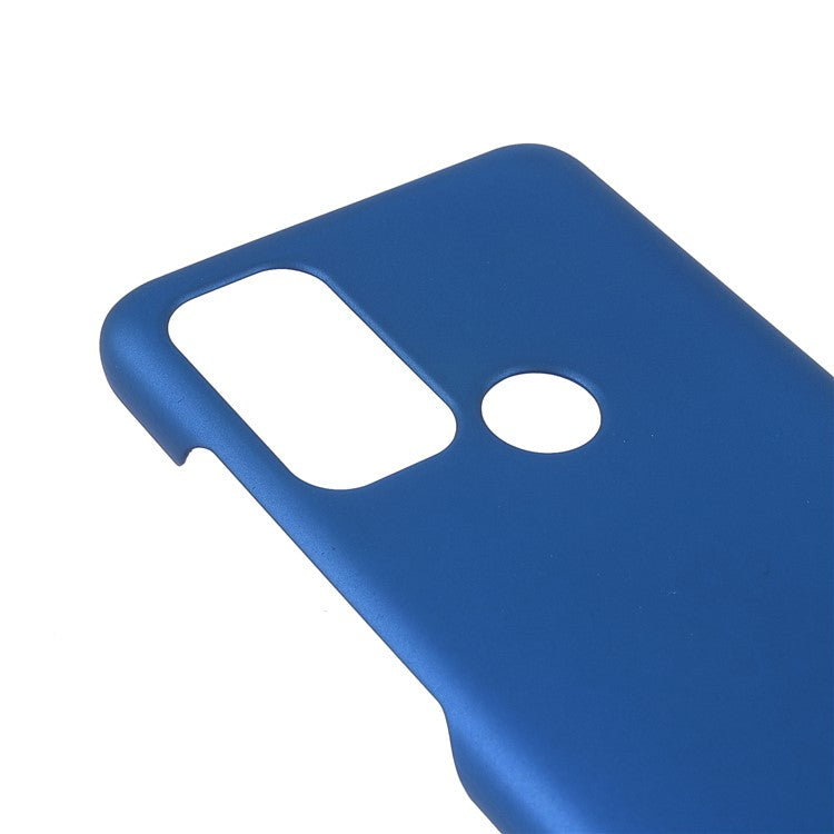 Rubberized Anti-fingerprint Drop-proof Hard PC Phone Case Protective Cover for Motorola Moto G60S - Blue