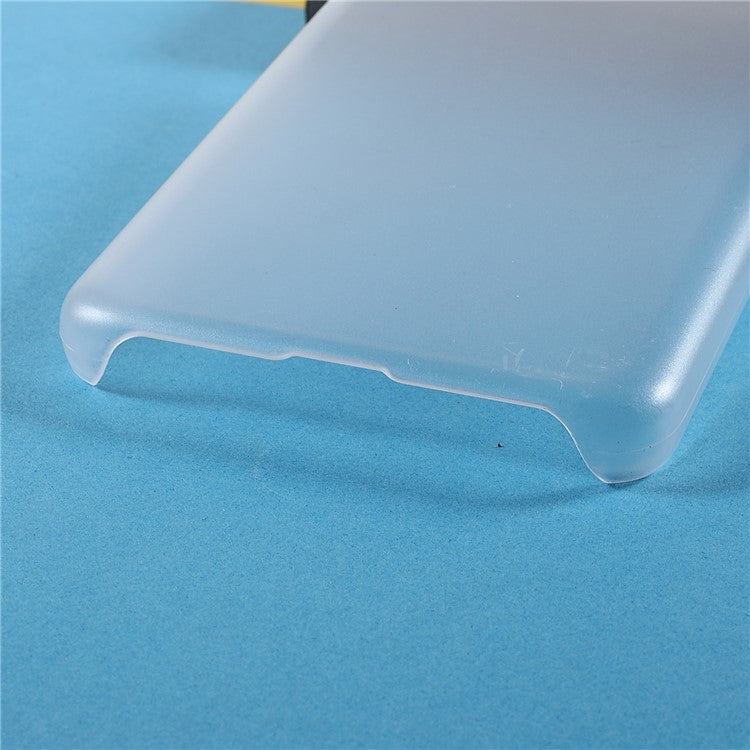 Rubberized Anti-fingerprint Drop-proof Hard PC Phone Case Protective Cover for Motorola Moto G60S - Transparent
