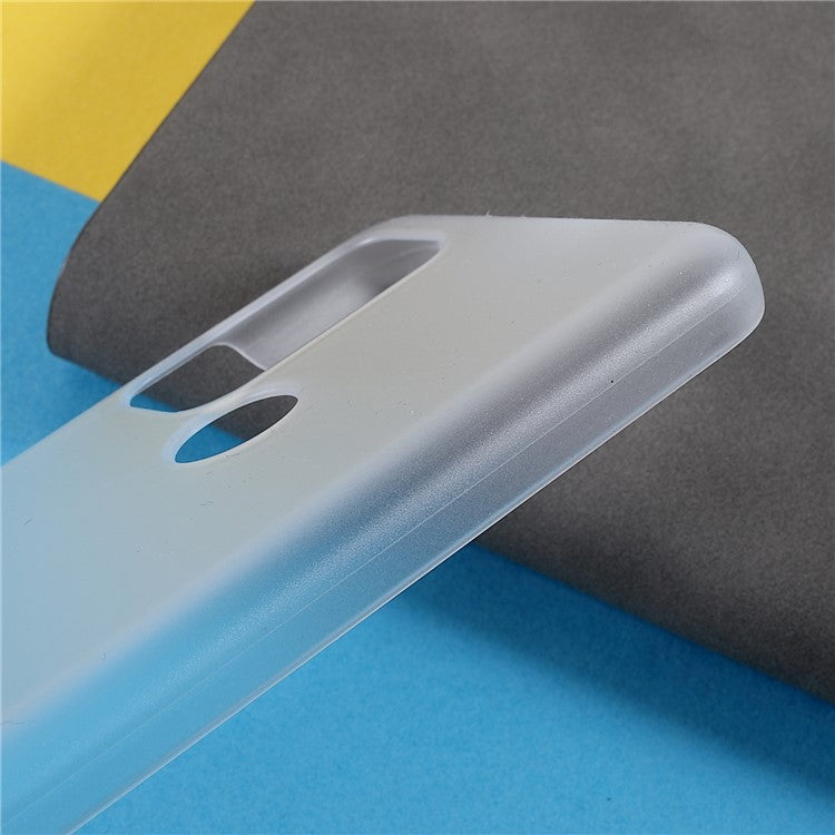 Rubberized Anti-fingerprint Drop-proof Hard PC Phone Case Protective Cover for Motorola Moto G60S - Transparent