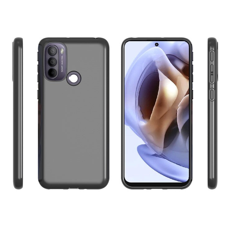 10Pcs/Pack Double-sided Matte TPU Phone Case for Motorola Moto G31 4G, Ultra-thin Phone Cover (Fingerprint Unlocking)