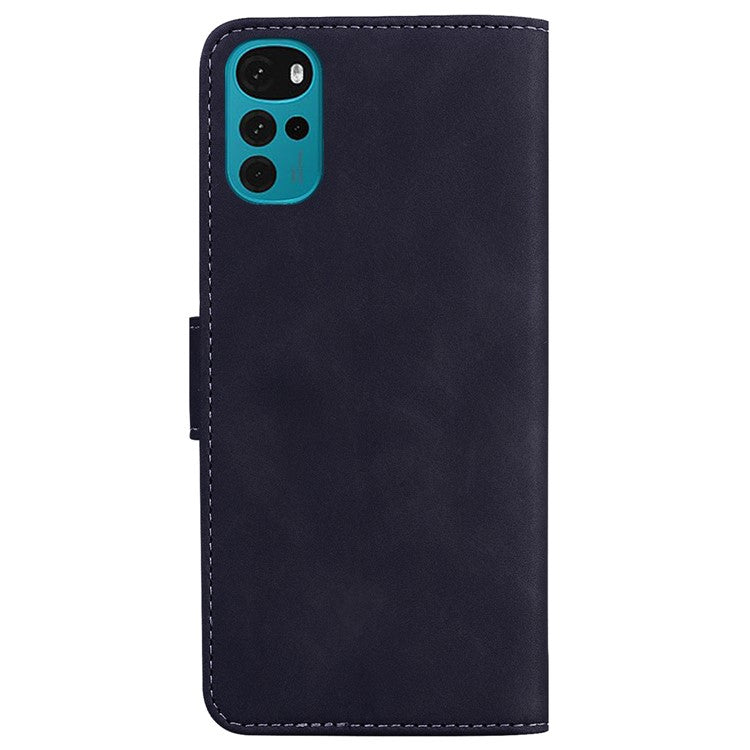 Wallet Phone Case for Motorola Moto G22 / Moto E32s 4G Flip Folio Protective Cover Shockproof TPU Inner Phone Shell with Stand - Black
