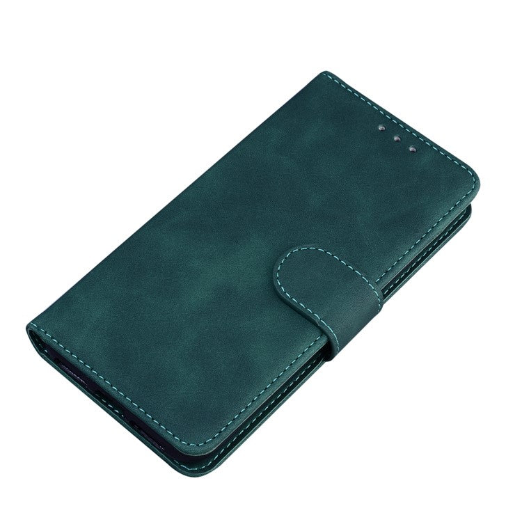 Wallet Phone Case for Motorola Moto G22 / Moto E32s 4G Flip Folio Protective Cover Shockproof TPU Inner Phone Shell with Stand - Green