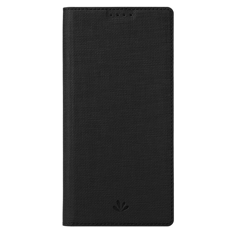 VILI DMX Series for Motorola Moto G22 Card Holder PU Leather Phone Case Hands-free Stand Protective Cover - Black