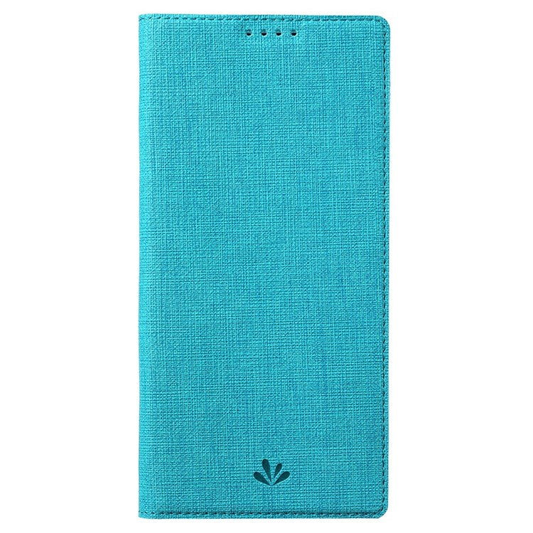 VILI DMX Series for Motorola Moto G22 Card Holder PU Leather Phone Case Hands-free Stand Protective Cover - Blue