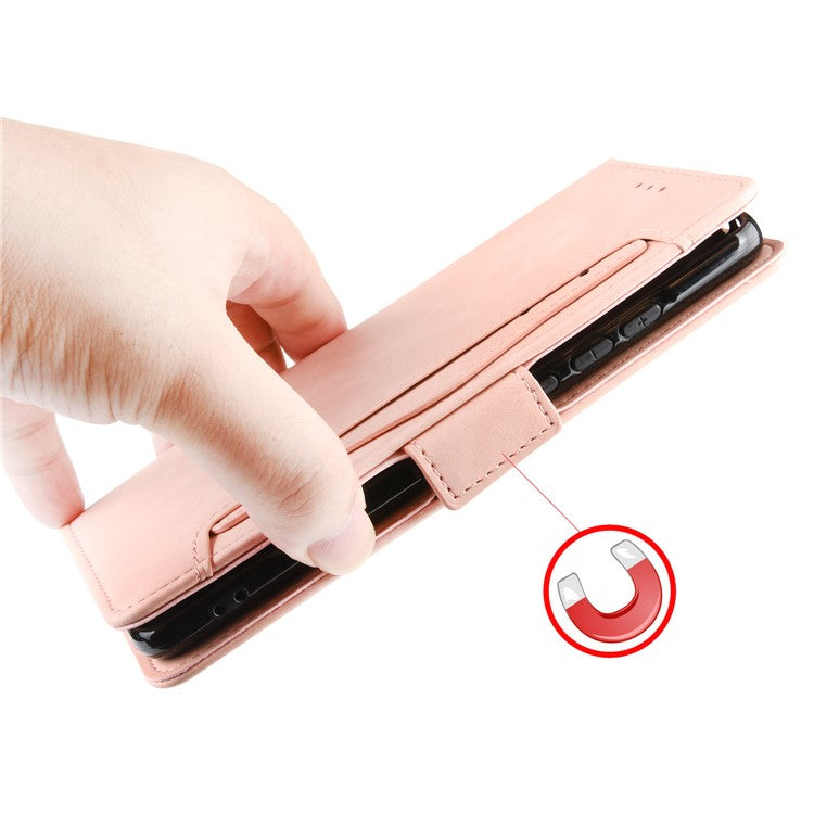With Stand PU Leather Cover for Xiaomi Mi Note 10 Lite - Pink