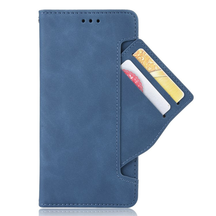 Wallet Stand Flip Leather Protective Case for Xiaomi Poco X3/Poco X3 NFC with A Separated Card Pocket Design - Blue