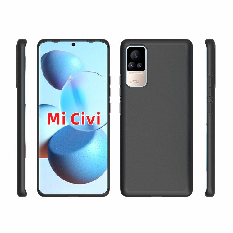 10Pcs/Pack Double-sided Matte Finish Profile Soft Flexible TPU Back Protective Cover for Xiaomi Civi