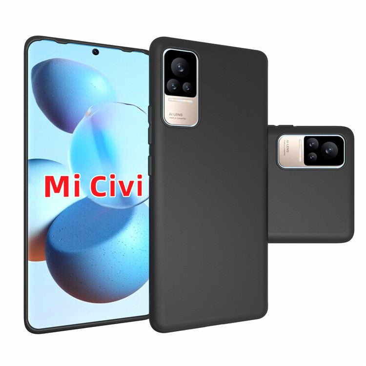 10Pcs/Pack Double-sided Matte Finish Profile Soft Flexible TPU Back Protective Cover for Xiaomi Civi
