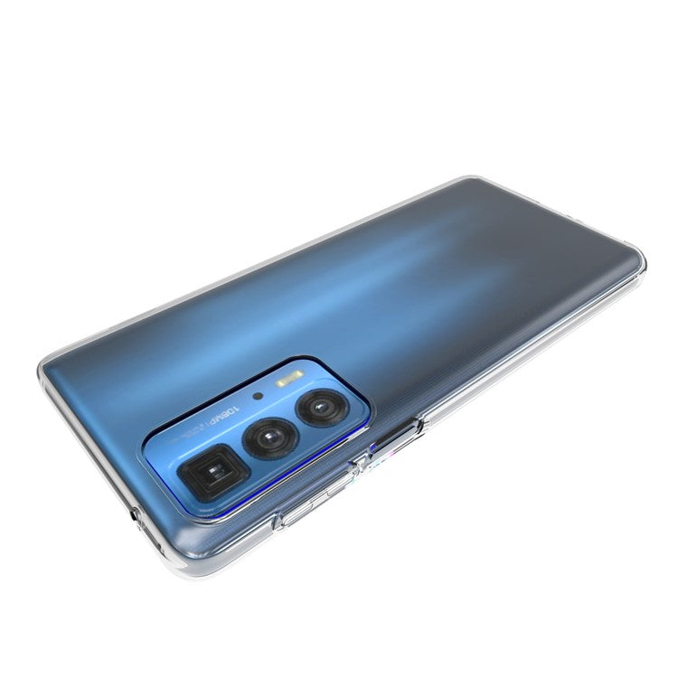10Pcs/Pack Anti-Watermark Transparent Soft TPU Phone Back Case Shell for Motorola Edge 20 Pro