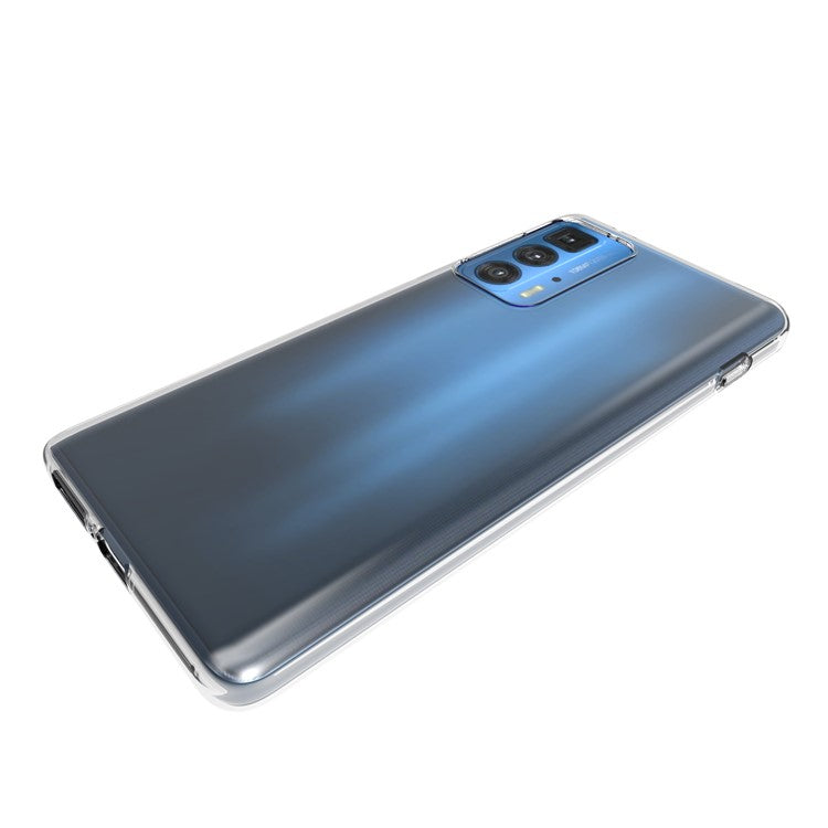 10Pcs/Pack Anti-Watermark Transparent Soft TPU Phone Back Case Shell for Motorola Edge 20 Pro