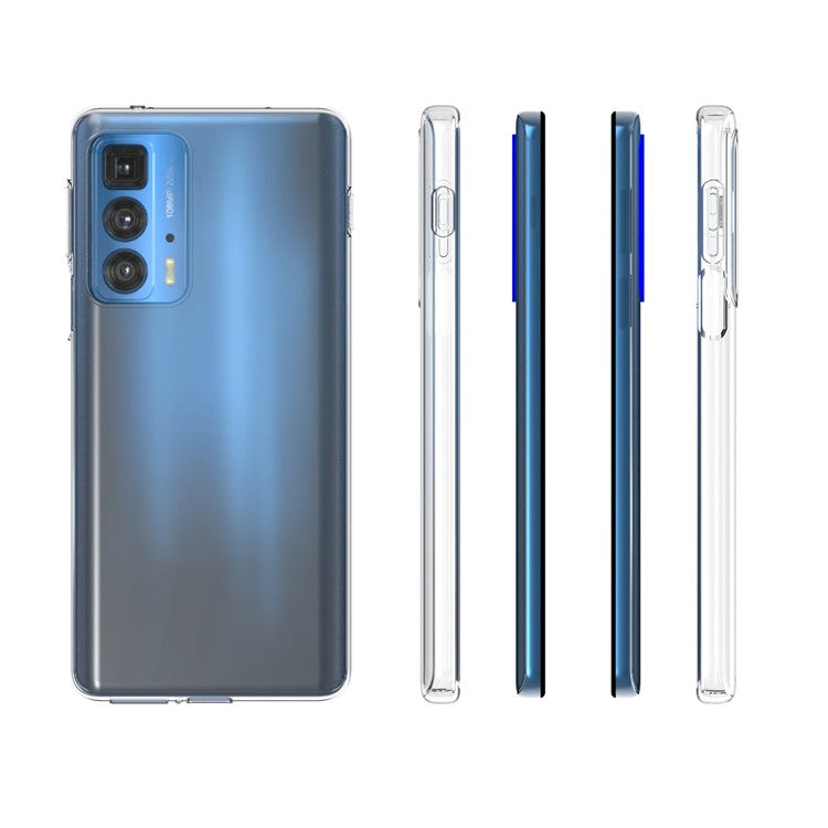 10Pcs/Pack Anti-Watermark Transparent Soft TPU Phone Back Case Shell for Motorola Edge 20 Pro