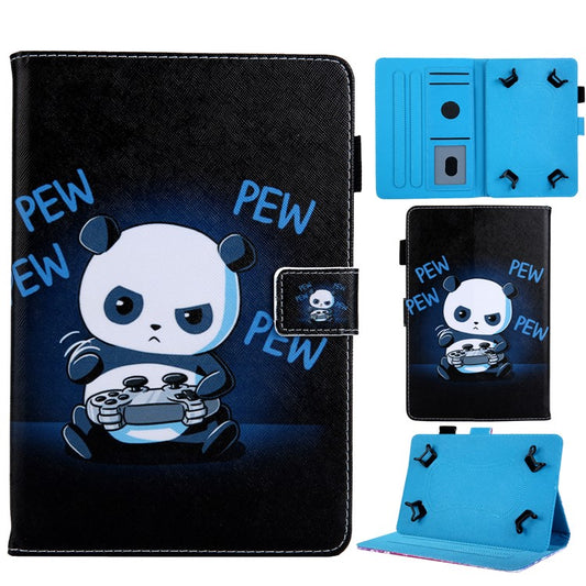 Universal Animal Patterned 8-inch PU Leather Stand Tablet Case for Huawei MediaPad T3 8.0 / iPad mini 5, etc - Panda