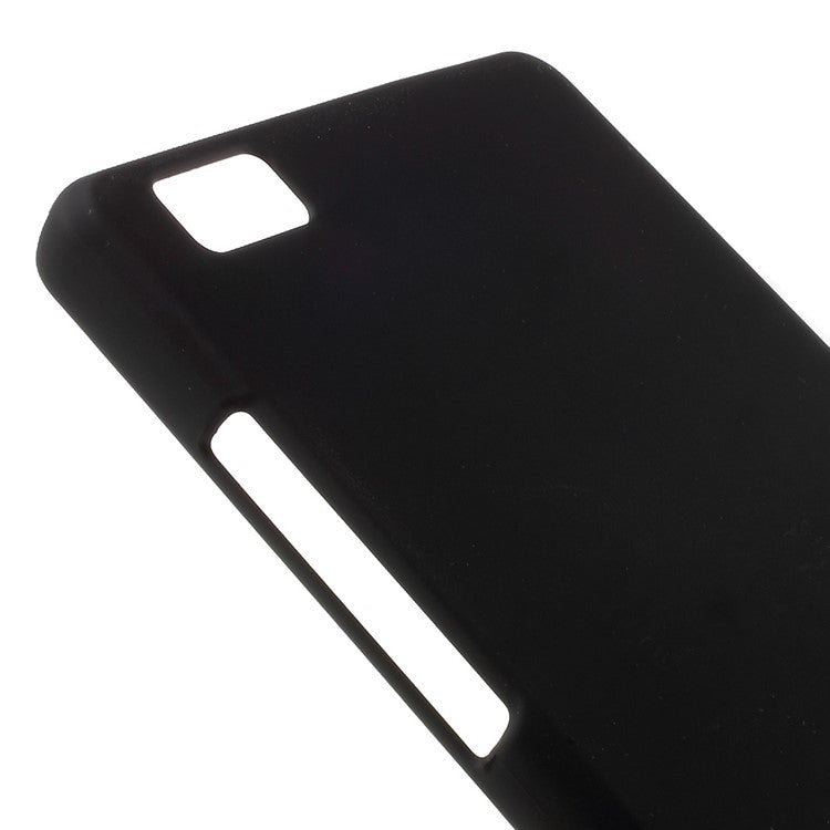Rubberized Hard Plastic Case for Huawei Ascend P8 Lite - Black