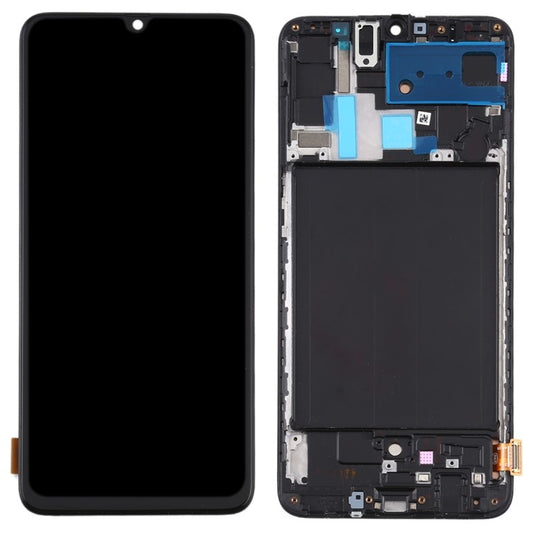 LCD-Screen-and-Digitizer-Assembly-+-Frame-(Without-Logo)-(TFT-Edition,-without-Fingerprint-Function)-for-Samsung-Galaxy-A70-SM-A705--Black