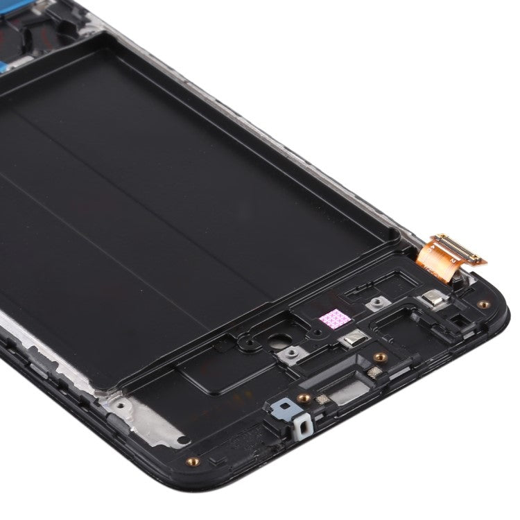 LCD-Screen-and-Digitizer-Assembly-+-Frame-(Without-Logo)-(TFT-Edition,-without-Fingerprint-Function)-for-Samsung-Galaxy-A70-SM-A705--Black