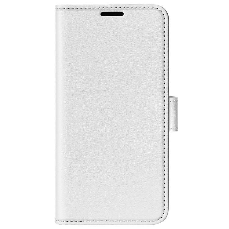 Crazy Horse Texture Phone Cover for Motorola Moto G62 5G, Wallet Stand Feature PU Leather Wear-resistant Cover - White
