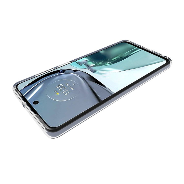 10Pcs / Pack For Motorola Moto G62 5G Transparent TPU Phone Case Precise Cutouts Inner Watermark-Free Phone Cover