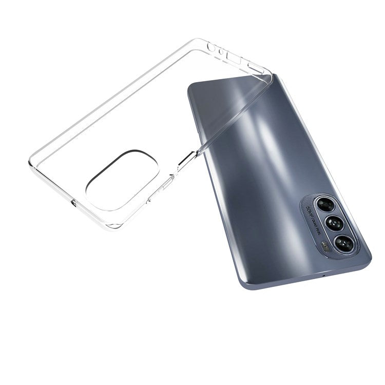 10Pcs / Pack For Motorola Moto G62 5G Transparent TPU Phone Case Precise Cutouts Inner Watermark-Free Phone Cover