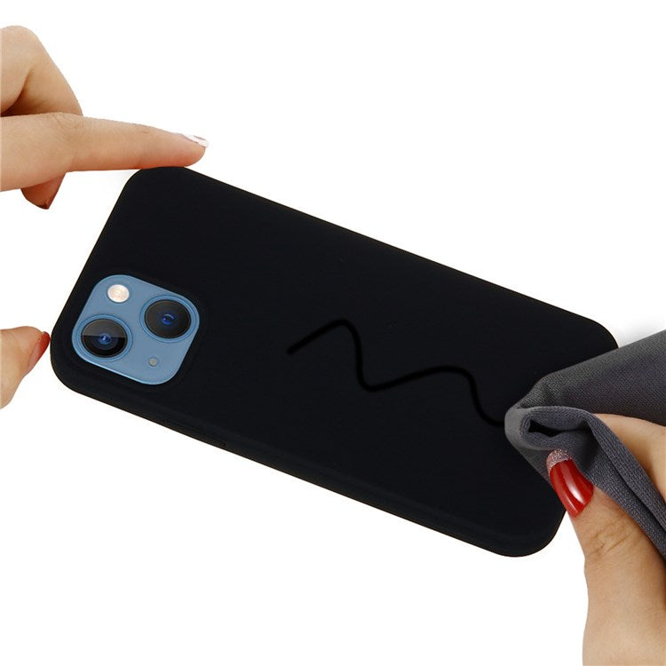 For iPhone 14 Plus 6.7 inch Shockproof Back Cover Wear-resistant Drop Protection Phone Case - Black