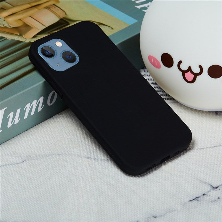 For iPhone 14 Plus 6.7 inch Shockproof Back Cover Wear-resistant Drop Protection Phone Case - Black