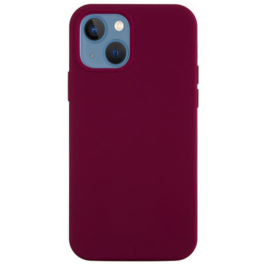 For iPhone 14 Plus 6.7 inch Shockproof Back Cover Wear-resistant Drop Protection Phone Case - Wine Red
